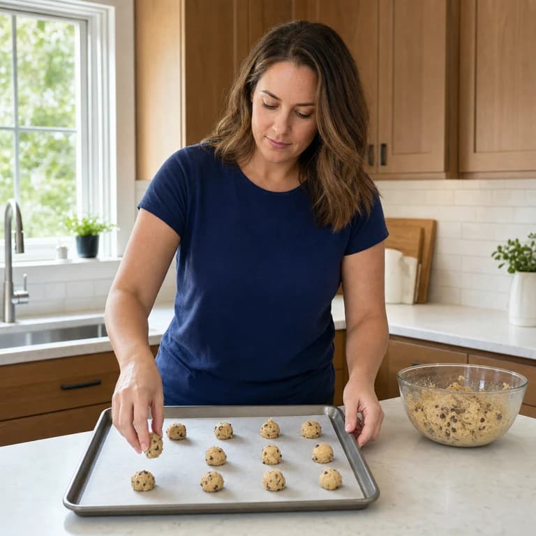 Baking cookies