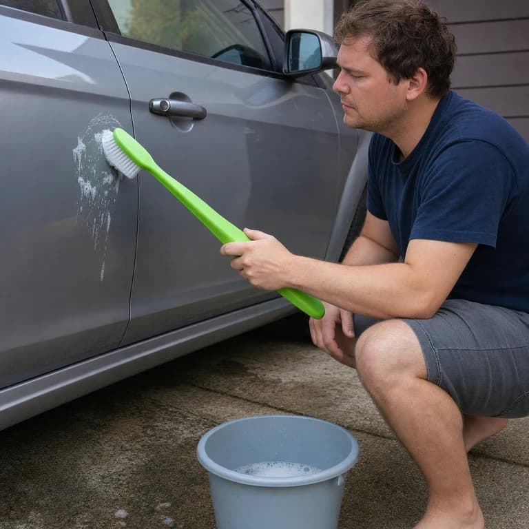 Car toothbrush wash