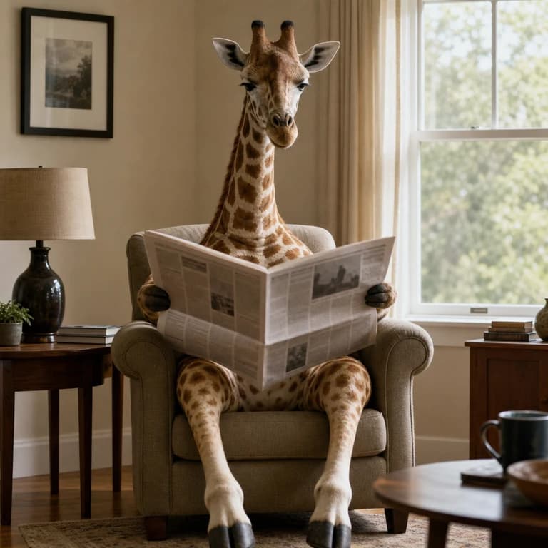 Giraffe newspaper