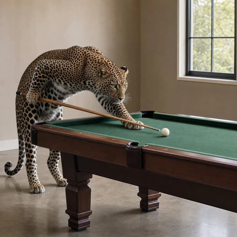 Leopard billiards