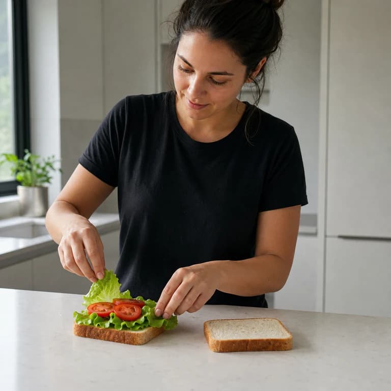 Making sandwich