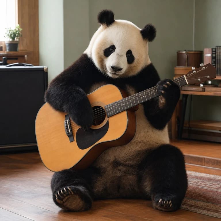 Panda guitar