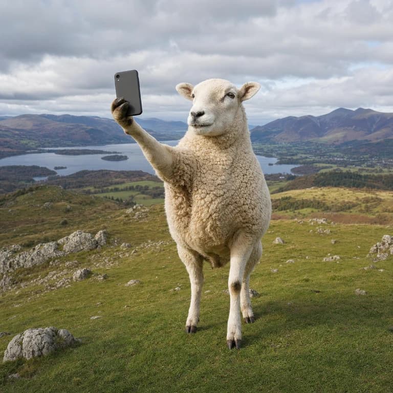 Sheep selfie